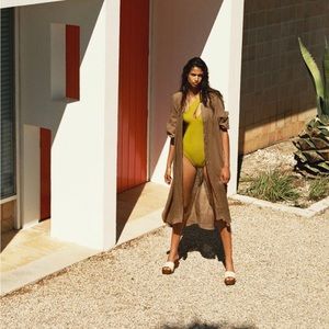 Zara Linen Shirt Dress